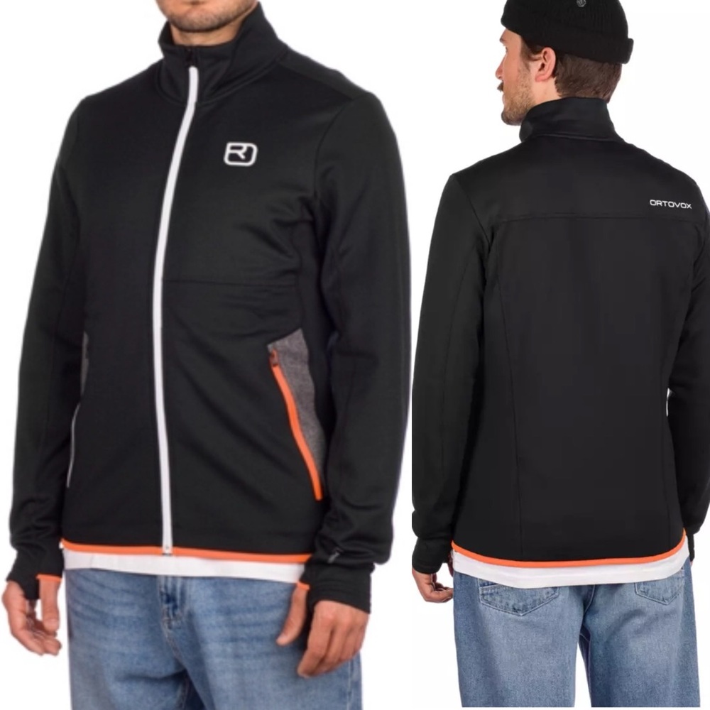 Ortovox Men’s Merino Wool Fleece Jacket black raven‎ size XXL
